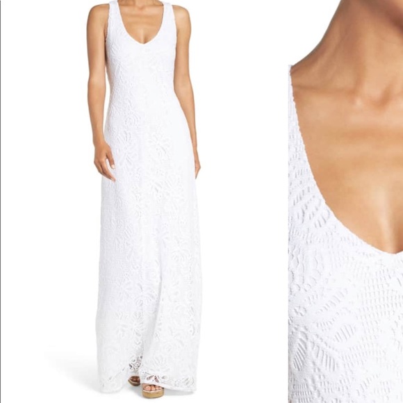 Lilly Pulitzer Aster Knit Lace Racerback Maxi - Picture 2 of 7